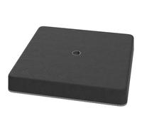 Outsunny Plaques de base pour support de parasol, étanches, remplissables de sable, en plastique, 89L x 89l x 10,5H cm, Noir