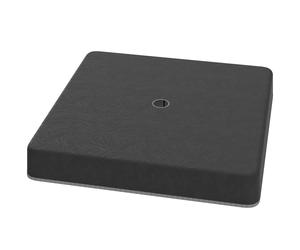 Outsunny Plaques de base pour support de parasol, étanches, remplissables de sable, en plastique, 89L x 89l x 10,5H cm, Noir