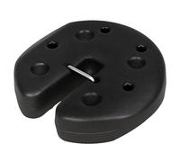 Lot De 4 Poids De Lestage Pour Tonnelle Barnum Tente Dim. Ø 22 X 5,5h Cm Hdpe Noir