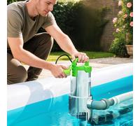 Outsunny Pompe à Eaux Usées 1100W Pompe Submersible d'Eaux Résiduelles avec Capacité de 18000 l/h Interrupteur de Flotteur
