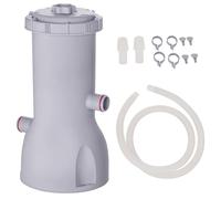 Outsunny Pompe de filtration épurateur à cartouche pour piscine hors sol 3785 L/h 90 W Blanc