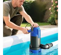 Outsunny Pompe d'évacuation eaux chargées/propres débit 20000L/H 750W profondeur max. 7m interrupteur à flotteur 17x16x36cm noir