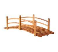 Outsunny - Pont de Jardin - Bois de sapin - 185x72x58cm - Orange