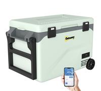 Outsunny Réfrigérateur de Voiture à Compression 42,5 L avec Contrôle via Application, -20 °C à 20 °C, Vert