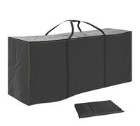 Outsunny Sac de Rangement pour Coussin de Jardin 175 x 55 x 75 cm Noir