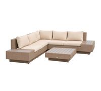 Outsunny - Salon de jardin - Résine tressée imitation rotin PE - 165x84x173cm - Marron