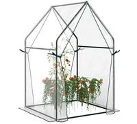Outsunny - Serre de jardin - Acier - 90x90x145cm - Transparent