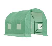 Outsunny - serre de jardin - Métal - 245x200x198cm - Vert