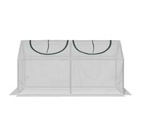 Outsunny Serre de jardin mini serre 2 fenêtres enroulables couverture en PE haute densité 140 g/m² 120 x 60 x 60 cm blanc