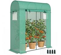 Outsunny Serre de Jardin, Petite Serre de Balcon 170 x 68 x 200 cm Vert