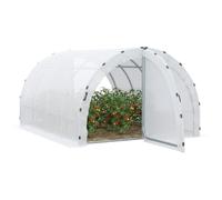 Outsunny Serre de jardin en métal 400 x 300 x 200 cm Blanc