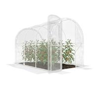 Outsunny Serre de Jardin Tunnel 3 x 2 x 2 m 6 m² avec Porte à charnières bâche en PE 150 g/m² pour Légumes Plantes Fleurs