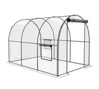 Outsunny - Serre de jardin tunnel - Polyéthylène - 300x200x200cm - Transparent