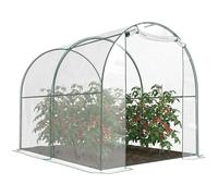 Outsunny SERRE DE JARDIN TUNNEL TENTE BACHE PVC TRANSPARENT TUBES EN ACIER 2,5X2X2M NEUF 67
