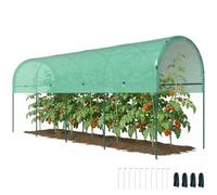 Outsunny Serre hivernale ancrage Toit arqué 400x120x170cm Vert