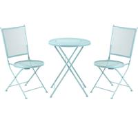 Outsunny Set Bistro 3 pièces Garniture groupe de sièges pliable pour jardin balcon