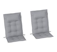 Outsunny Set de 2 coussins pour chaise longue hydrofuge Coussin pour chaise longue de jardin Coussin pour chaise longue de plage Coussin