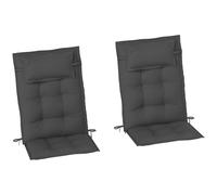 Outsunny Set de 2 coussins pour chaise longue hydrofuge Coussin pour chaise longue de jardin Coussin pour chaise longue de plage Coussin