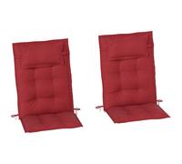 Outsunny Set de 2 coussins pour chaise longue hydrofuge Coussin pour chaise longue de jardin Coussin pour chaise longue de plage Coussin