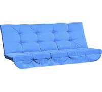 Outsunny Set de coussins pour balançoire hollywoodienne 170 cm Coussin d'assise bleu
