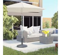 Outsunny Socle Parasol Rond de Jardin en Résine Ø44 × 33cm