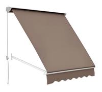 Outsunny - store banne - Aluminium - 70x180cm - Marron