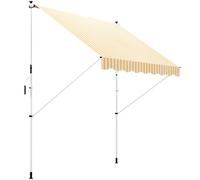 Outsunny – store banne manuel rétractable Aluminium 300x150x280 cm Orange – anti-UV, réglable
