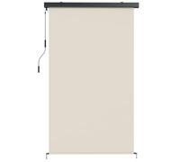 Store enrouleur extérieur - Outsunny - manivelle et cassette - protection UV, imperméable - polyester - 250x160cm - crème
