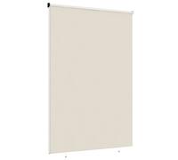 Outsunny Store extérieur enrouleur 2,4 x 1,6 m store occultant vertical brise-vue rétractable imperméable, anti-UV30+, crème