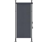 Outsunny Store extérieur sur pied manuel rétractable en polyester 120x310 cm Gris foncé