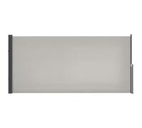 Outsunny Store latéral brise-vue rétractable 3 x 1,4 m Polyester Anti-UV haute densité 180 g/m² Gris