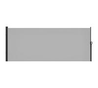 Outsunny Store latéral Brise-Vue paravent rétractable de Jardin dim. 3L x 2H m alu. Polyester Anti-UV Haute densité 180 g/m² Gris Clair