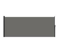 Outsunny Store latéral Brise-Vue paravent rétractable de Jardin dim. 4L x 1,80H m alu. Polyester Anti-UV Haute densité 180 g/m² Gris foncé
