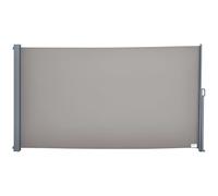 Outsunny Store latéral Brise-Vue paravent rétractable dim. 3L x 1,60H m alu. Polyester Anti-UV Haute densité 280 g/m² Gris