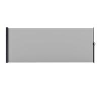 Outsunny Store Latéral Brise-Vue Rétractable 4L x 1,60H m Alu. Gris Clair