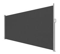Outsunny Store latéral extensible opaque, brise-vue UV 50+ - Imperméable - Coupe-vent - 420 x 185 cm - Pour jardin, balcon, terrasse - Gris foncé