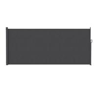 Outsunny Store latéral rétractable, protection visuelle pour espaces extérieurs, déperlant, UV 50+, 420 x 185 cm, Gris foncé