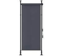 Outsunny Store extérieur sur pied manuel rétractable en polyester 120x310 cm Gris foncé