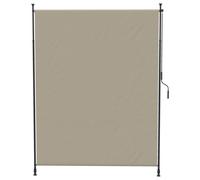 Outsunny Store vertical avec manivelle sans perçage brise-vue de balcon cadre en aluminium protection UV 200 x 305 cm sable