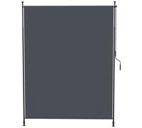 Outsunny Store vertical avec manivelle sans perçage brise-vue de balcon cadre en aluminium protection UV 200 x 305 cm gris