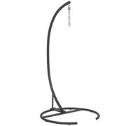 Outsunny Support de Fauteuil Suspendu, Support Chaise Suspendue avec Base Ronde, Cadre en métal Robuste, Charge Max. 150 kg, pour balançoire/œuf/Fauteuil hamac, Ø 102 x 195 cm, Noir