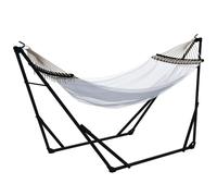 Outsunny Support de hamac jusqu'à 120 kg Acier 263x89x100 cm Noir