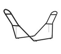 Outsunny Support de Hamac pour 2-3 Personnes, Cadre en Acier Réglable et Portable, Résistant aux Intempéries, Adapté aux Balancelles de 2,75 à 4 m, Capacité Maximale 150 kg, Noir