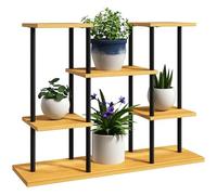 Outsunny Support Plantes Intérieur Étagère Plante à 6 Niveaux Cadre Acier