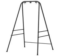 Outsunny Support pour Chaise Suspendue Hamac 183 cm Support de Balançoire Structure en Acier Patins Antidérapants Noir