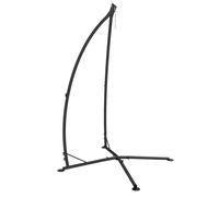 Outsunny Support fauteuil suspendu – Pied H. 215 cm – Charge max. recommandée 130 kg – Métal noir