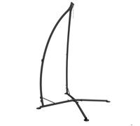Outsunny Support fauteuil suspendu – Pied H. 215 cm – Charge max. recommandée 130 kg – Métal noir