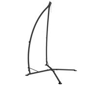 Outsunny Support pour Fauteuil Suspendu - Pied Fauteuil Suspendu, hauteur 215 cm - Charge Max. recommandée 150 Kg, métal noir noir