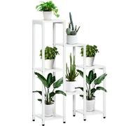Outsunny Support pour plantes avec 7 étagères Étagère pour plantes d'intérieur d'extérieur Blanc