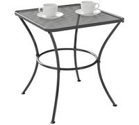 Outsunny Table Basse carrée Bistro de Jardin dim. 45L x 45l x 50H cm Noir